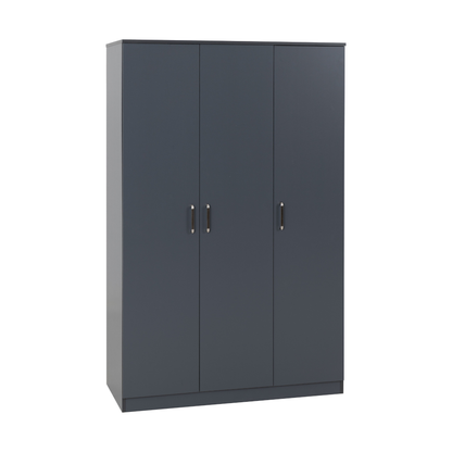 Dakota 3 Door Wardrobe Bedroom Set - Dark Grey