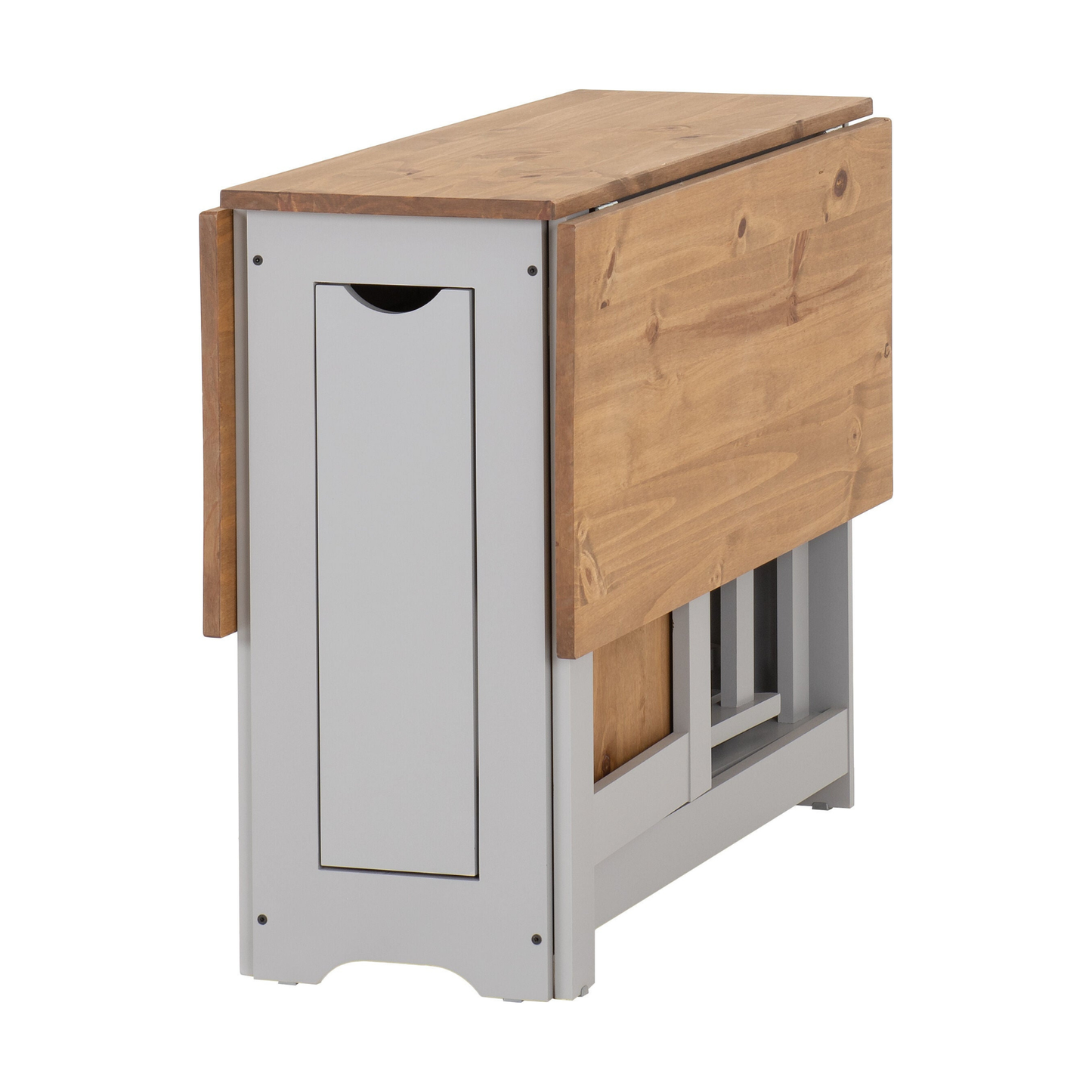 Santos Butterfly Dining Set - Grey Slate/Pine (4 Chairs)