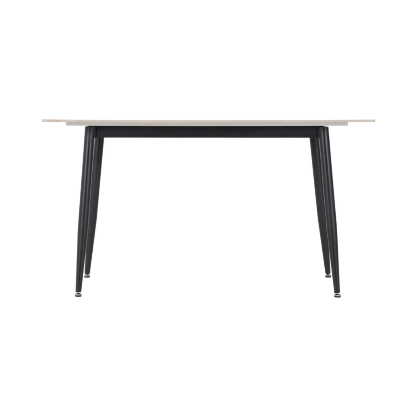 Fenton Dining Table in White Marble Stone Effect – 140cm