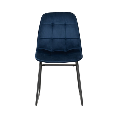 Lukas Dining Chair - Sapphire Blue Velvet (Set of 2)