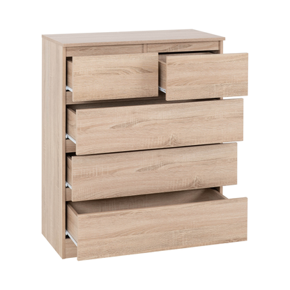 Malvern 3+2 Drawer Chest – Sonoma Oak Effect, Stylish Storage Solution