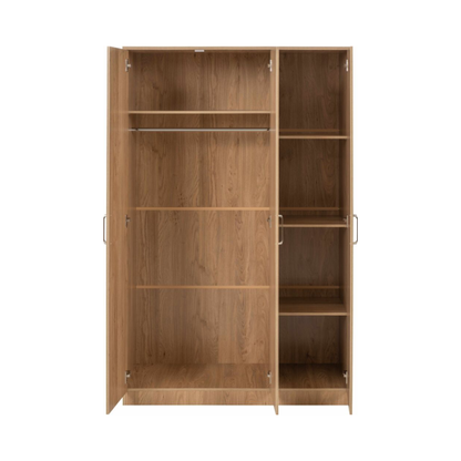 Dakota 3 Door Wardrobe – Oak Effect