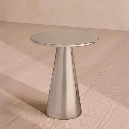 Abarca Side Table, Stainless Steel