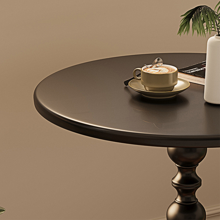 Xanthe Small Round Side Table, Black or White