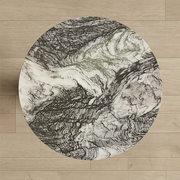 Echevarria Round Side Table, Marble