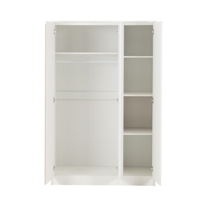Malvern 3 Door Wardrobe – White | Modern Bedroom Storage