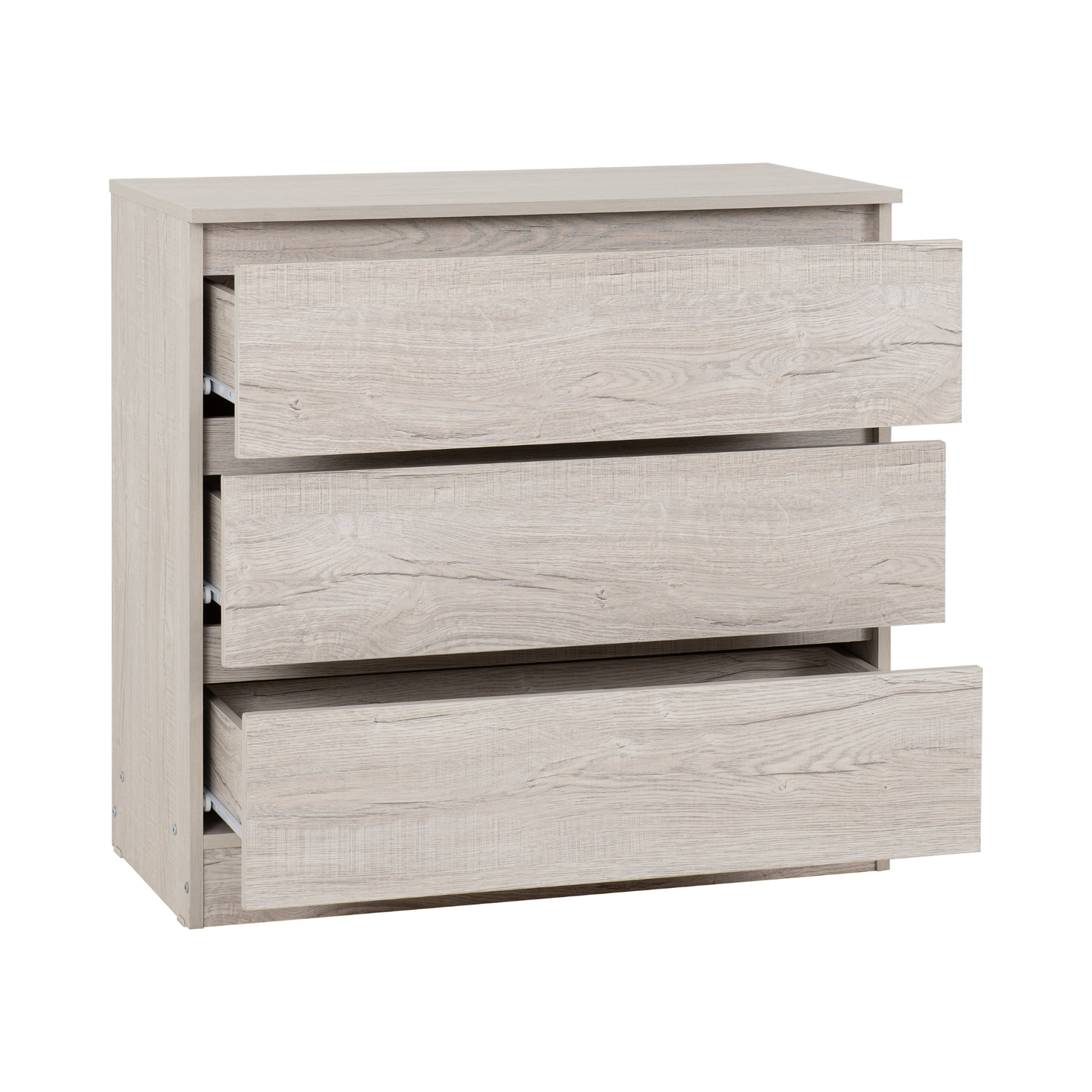 Malvern 3 Drawer Chest – Urban Snow, Stylish Bedroom Storage
