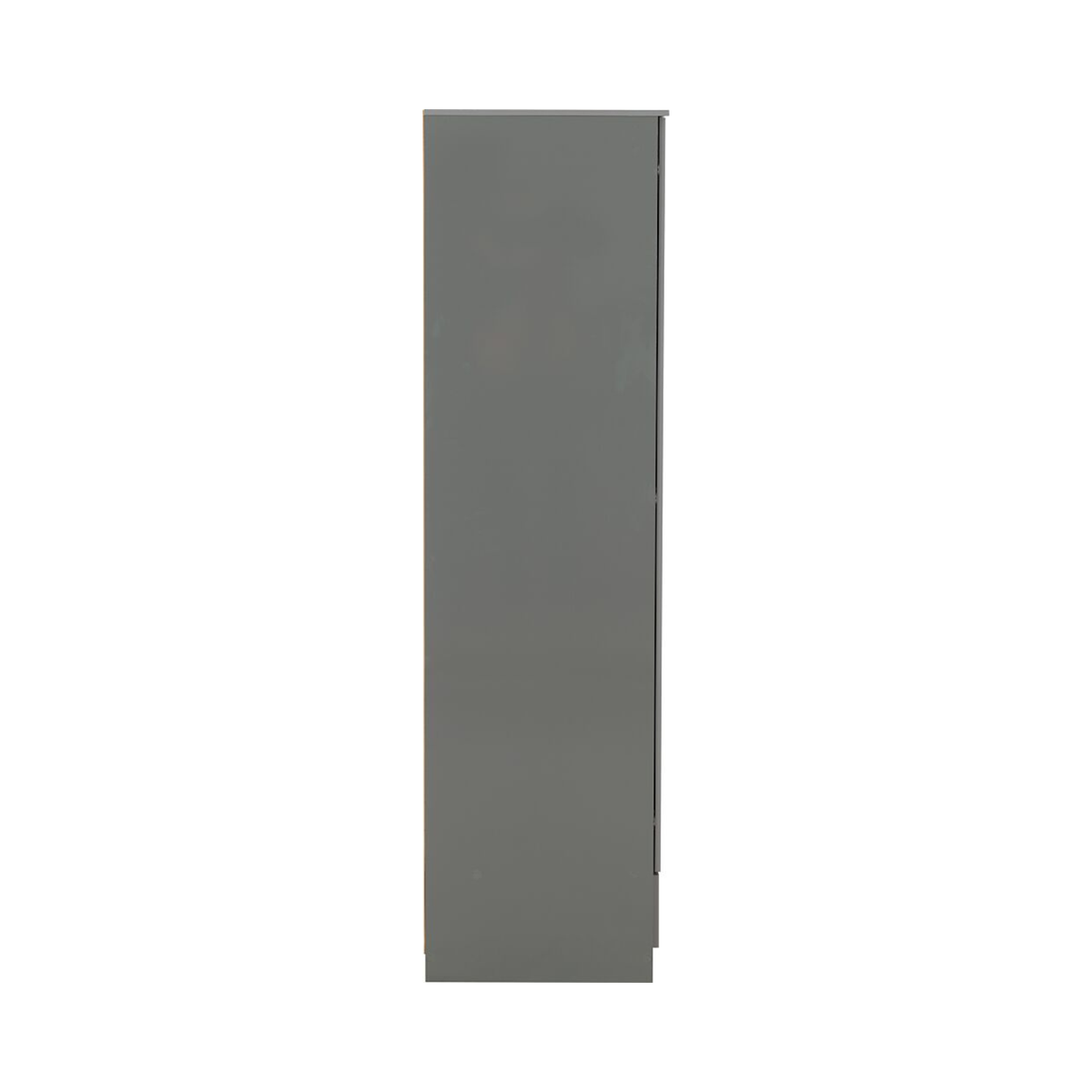 Denver 3 Door 2 Drawer Mirrored Wardrobe in Grey Gloss