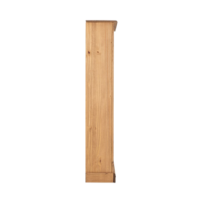 Corona Distressed Waxed Pine Medium Bookcase