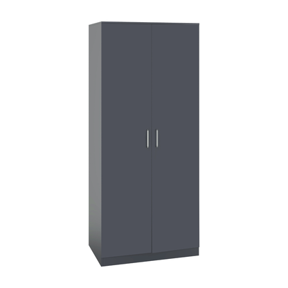 Dakota Trio Set Dark Grey Wardrobe Chest & Bedside