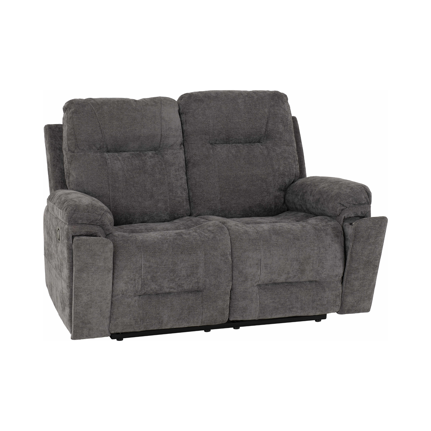 Guildford 2 Seater Recliner Sofa - Grey Fabric