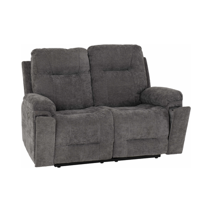 Guildford 2 Seater Recliner Sofa - Grey Fabric
