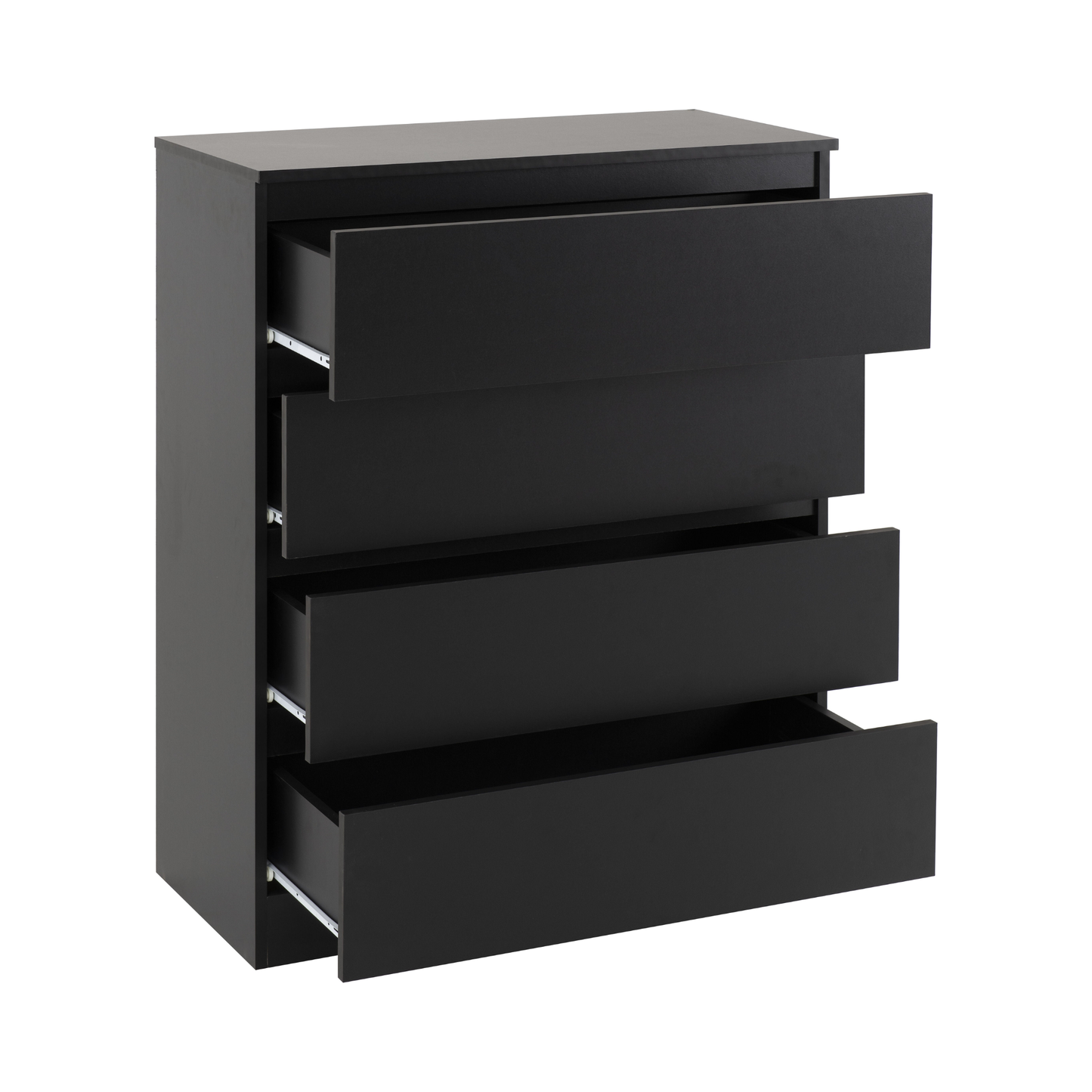 Malvern 4 Drawer Chest – Black, Stylish and Practical Storage