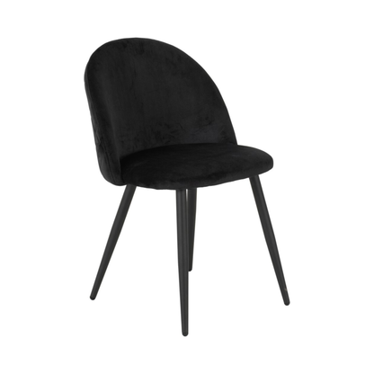 Marlow Dining Chair - Black Velvet (Set of 4)
