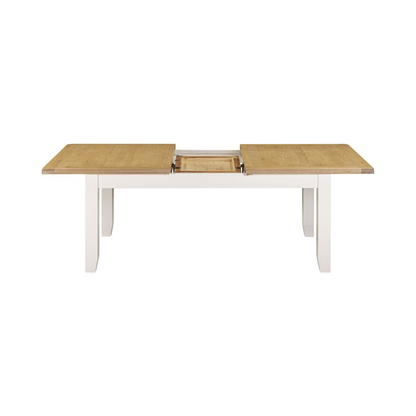 Windsor Large Extending Dining Table Ivory Oak 180–230cm