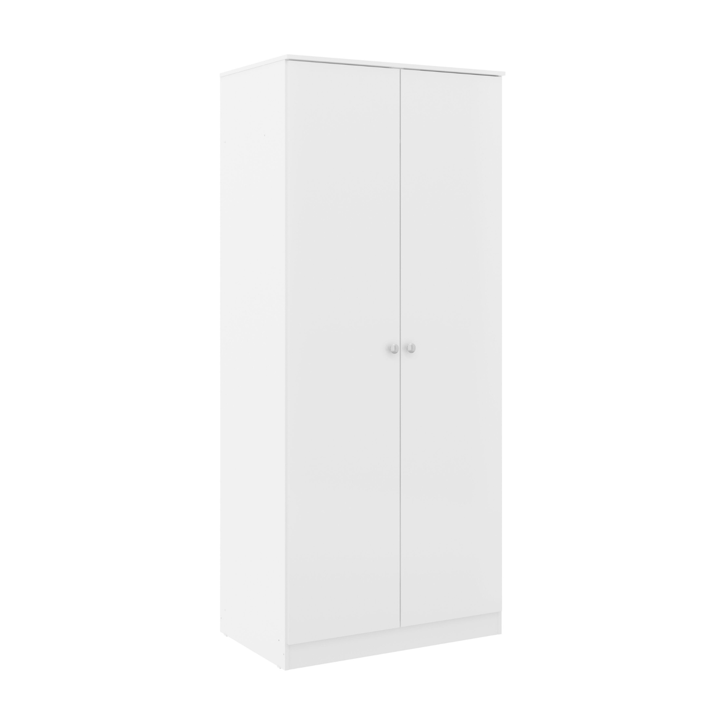 Denver 2 Door Wardrobe Bedroom Set White Gloss