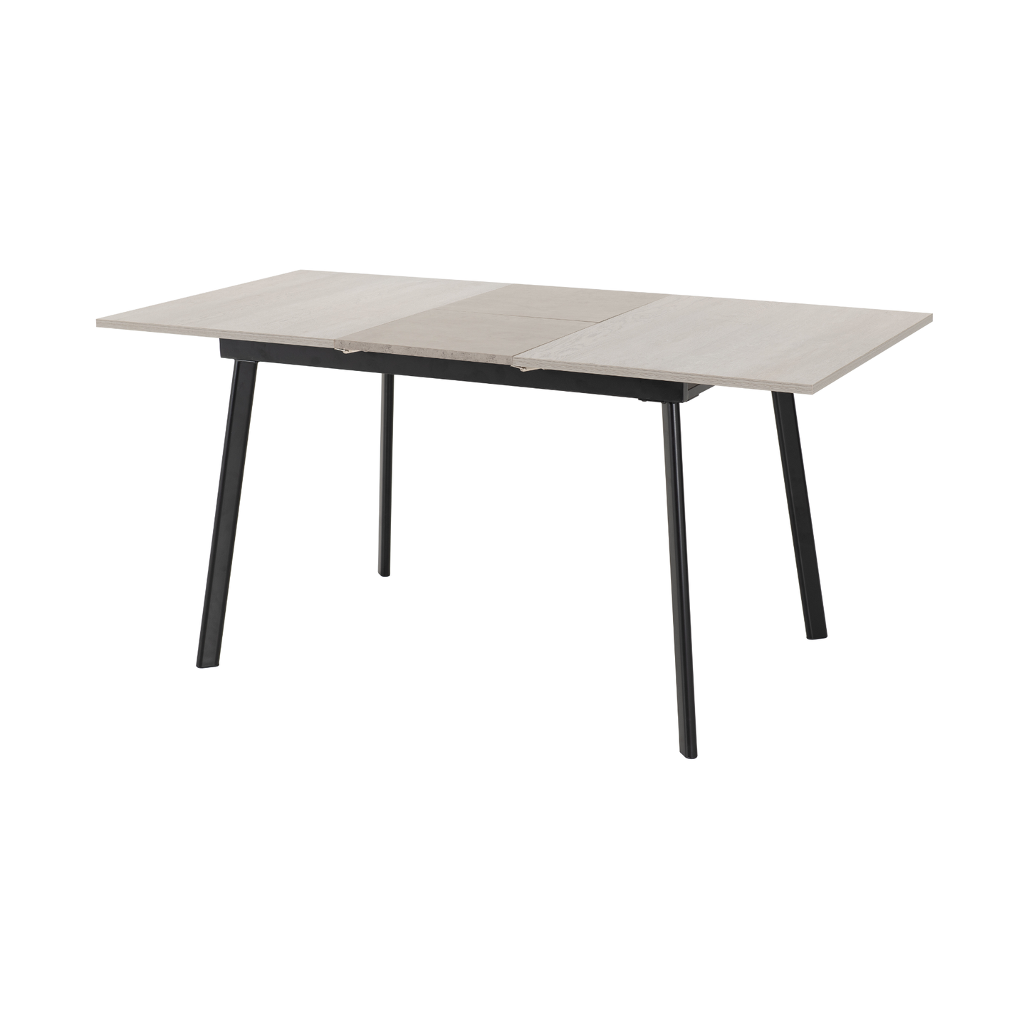 Avery & Lukas Extending Dining Set with 4 Chairs - Concrete & Emerald Green Velvet