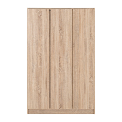 Malvern 3 Door Wardrobe Bedroom Set Sonoma Oak Effect