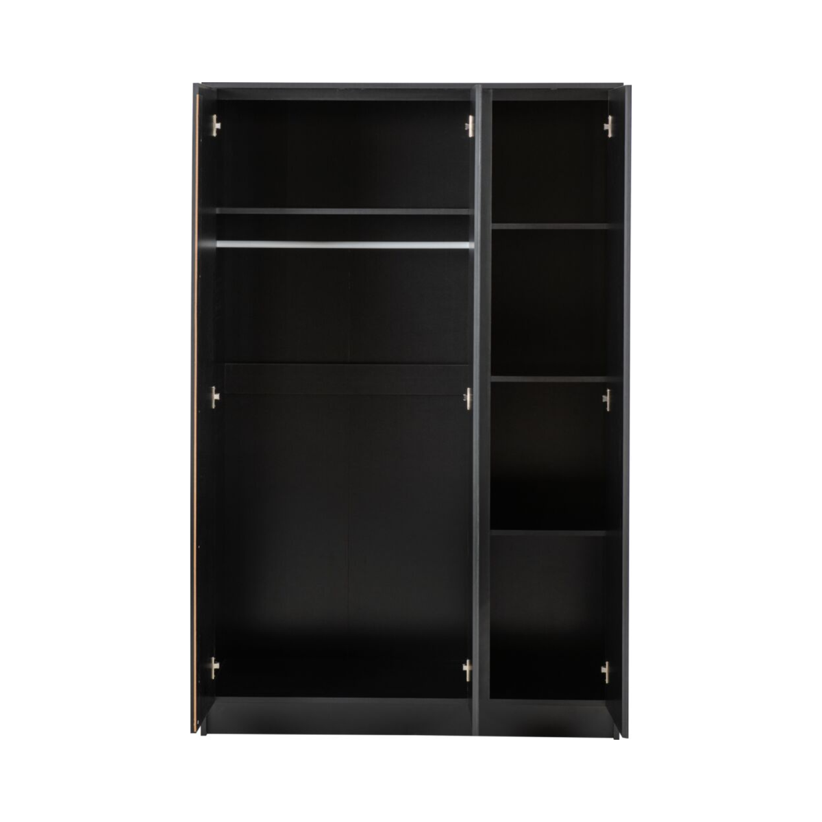 Malvern 3 Door Wardrobe – Black | Modern Storage Solution