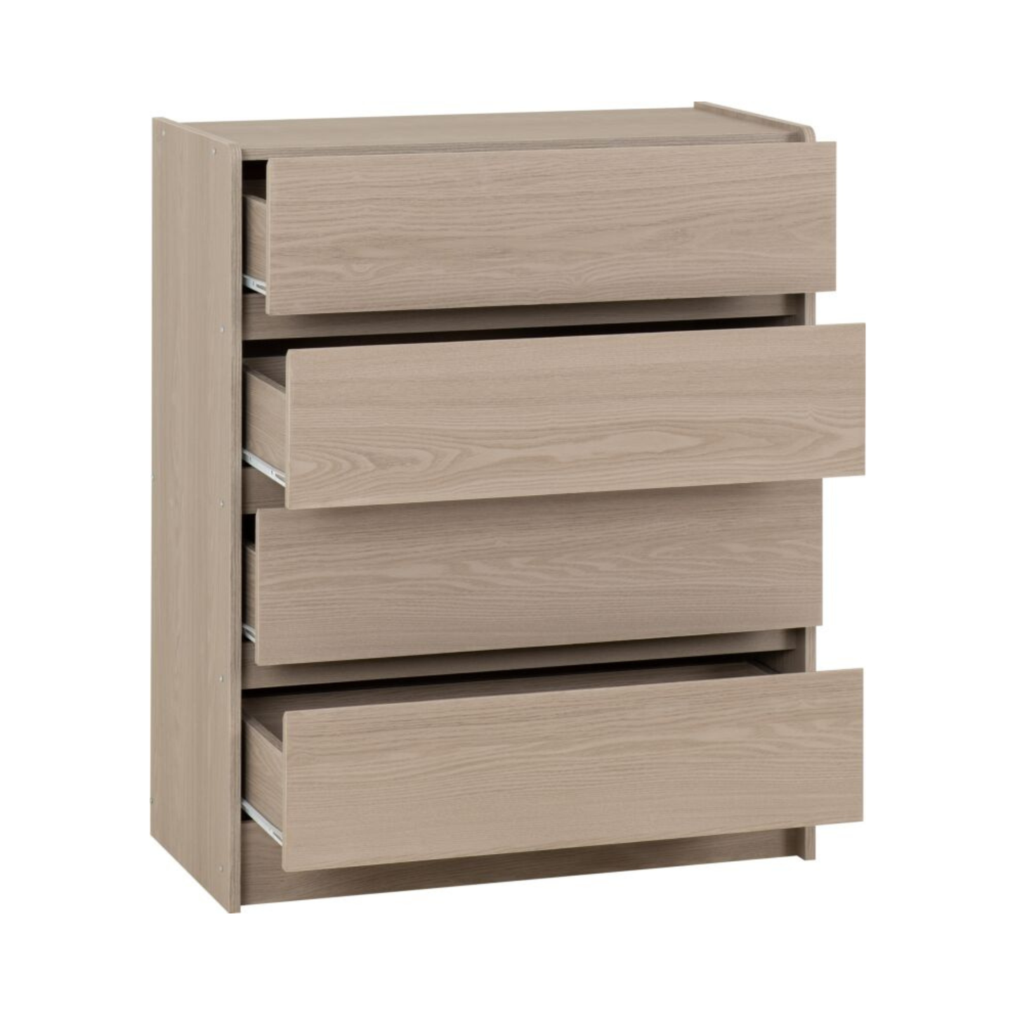 Paris 4 Drawer Chest - Smoked Ash Effect