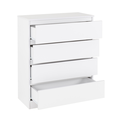 Malvern 4 Drawer Chest - White
