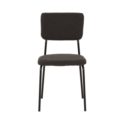 Sheldon Dining Chair Set - Grey Boucle Fabric (Pack of 4)