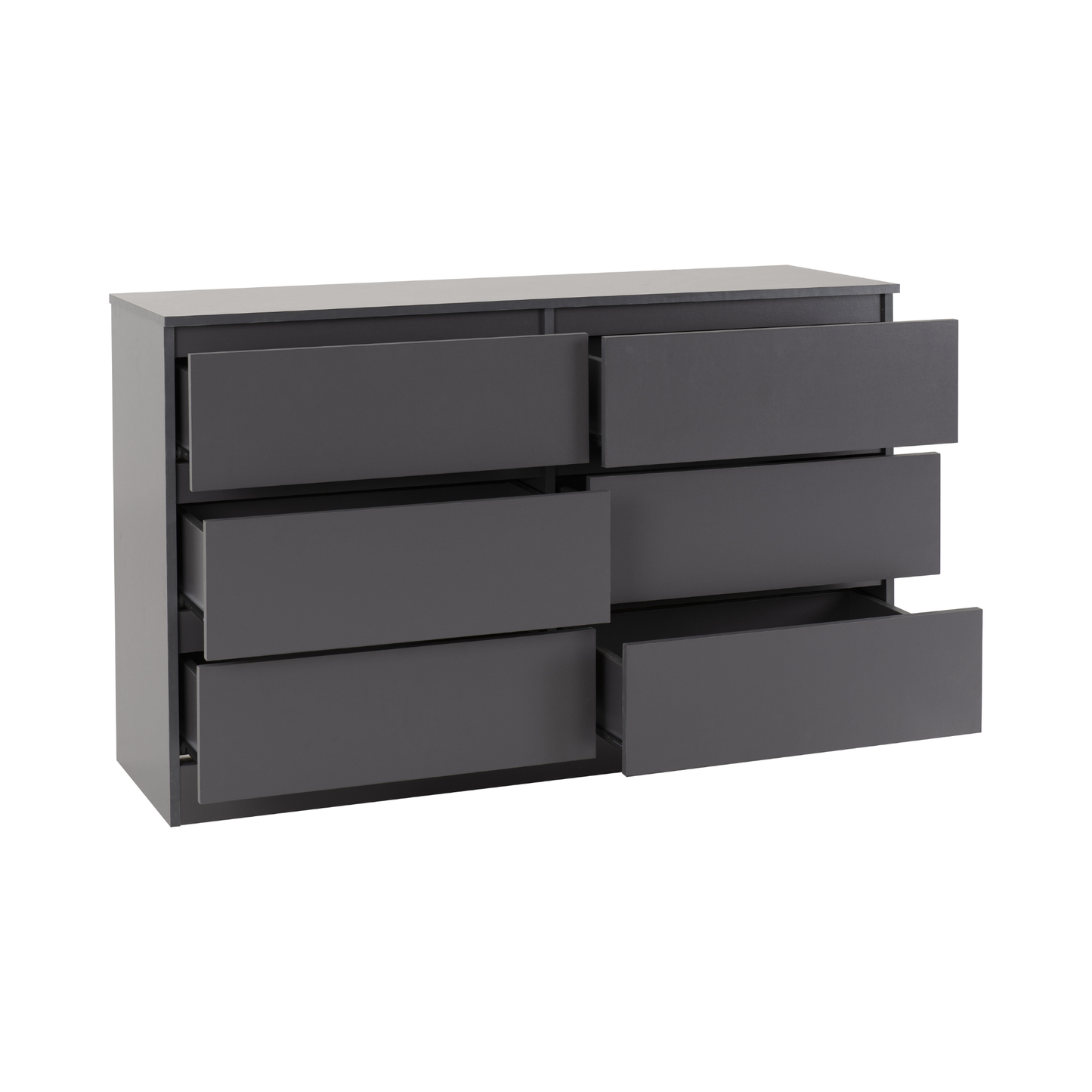 Malvern 6 Drawer Chest - Grey