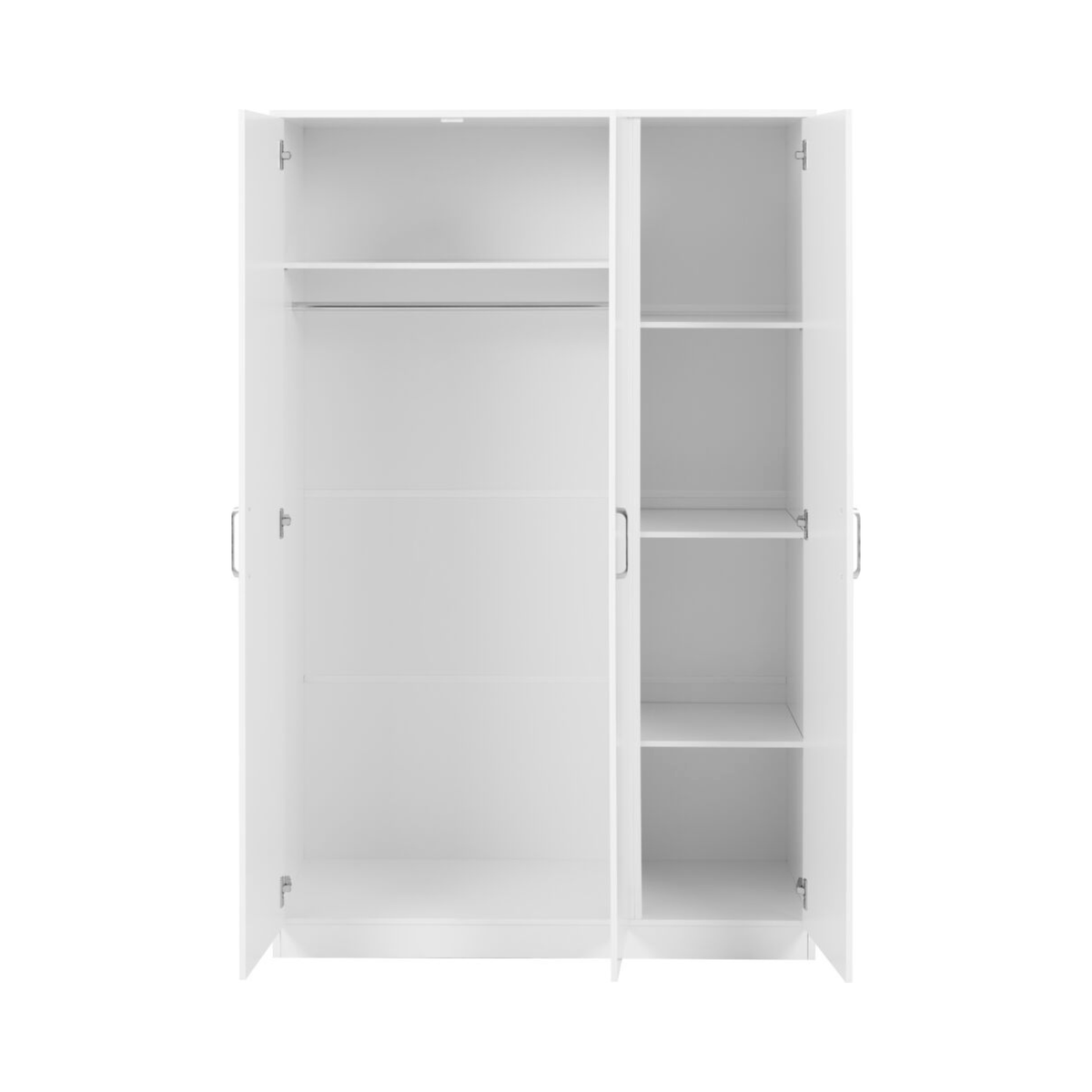 Dakota 3 Door Wardrobe – White