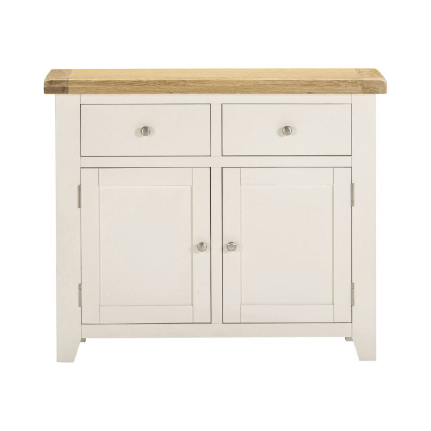 Windsor 2 Door 2 Drawer Sideboard – Ivory/Oak