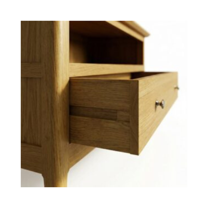 Taberno Oak 1 Drawer Assembled Corner TV Unit