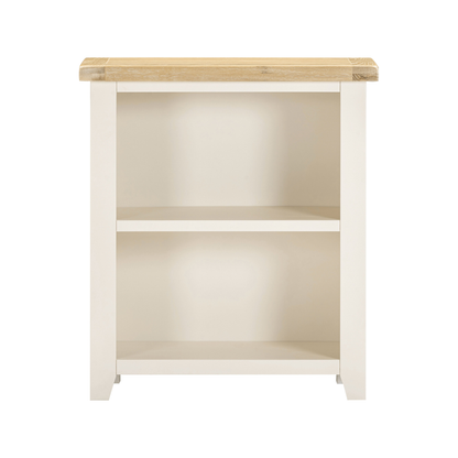 Windsor Low Bookcase - Ivory & Oak