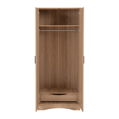 Tessa 2 Door Wardrobe - Natural Oak Effect