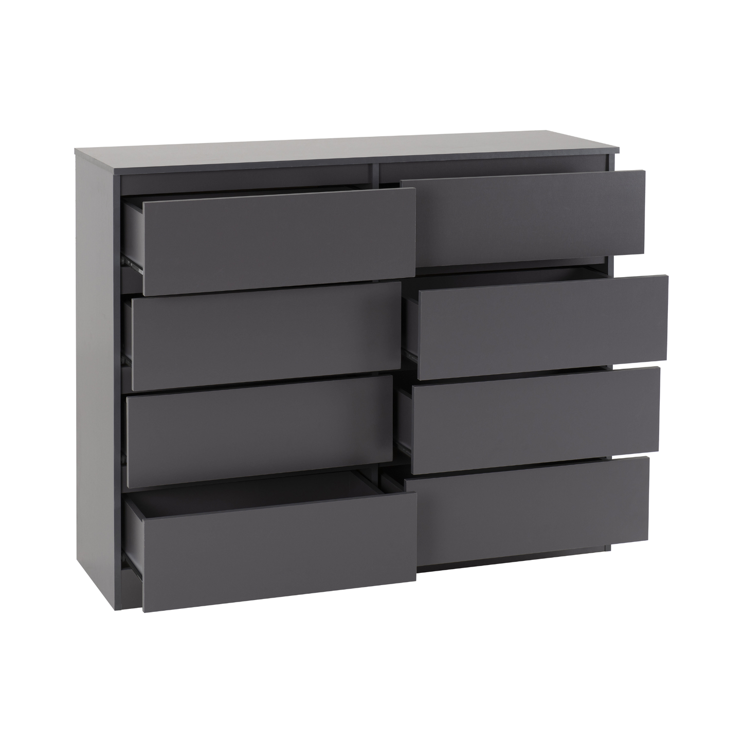 Malvern 8 Drawer Chest - Grey