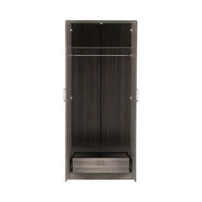 Lisbon 2 Door Wardrobe – Black Wood Grain
