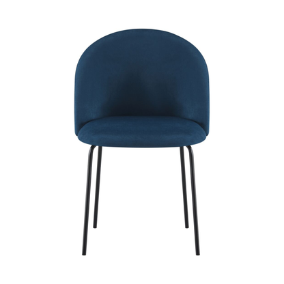 Boston Dining Chair (Set of 4) – Sapphire Blue Velvet