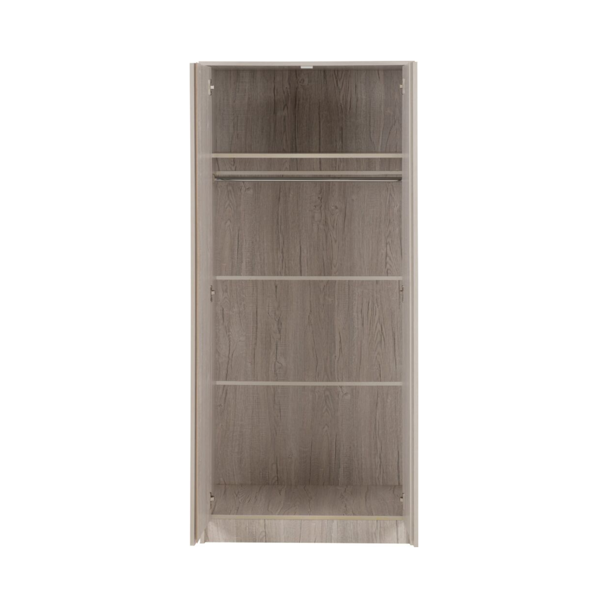 Malvern Urban Snow 2 Door Wardrobe with Rail & Shelf