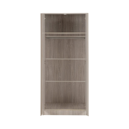 Malvern Urban Snow 2 Door Wardrobe with Rail & Shelf