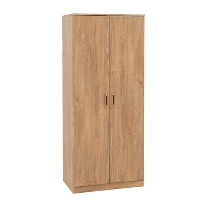 Dakota 2 Door Wardrobe Set – Oak Effect Bedroom Storage