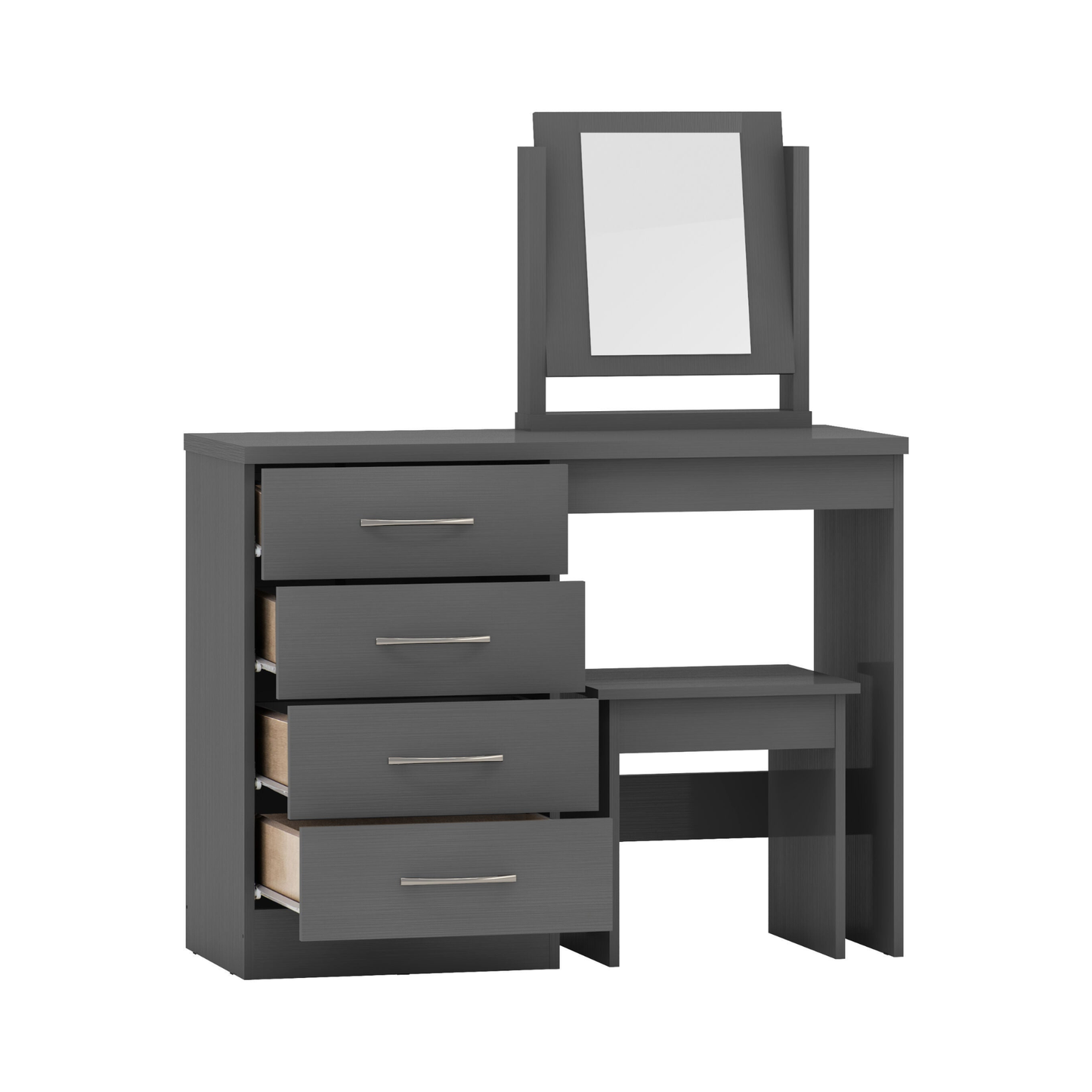Nevada Dressing Table Set - 3D Effect Grey