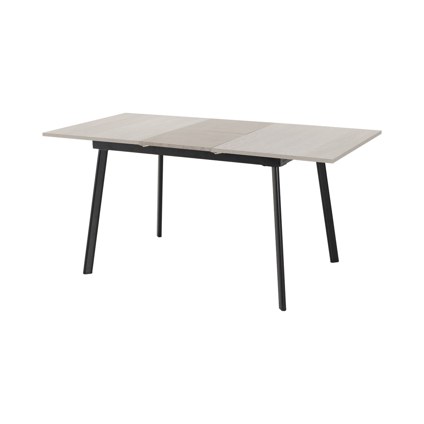 Avery & Lukas Extending Dining Set with 4 Chairs - Concrete & Sapphire Blue Velvet