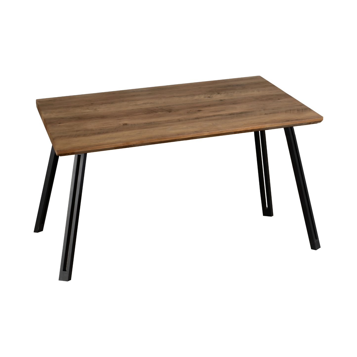 Quebec Straight & Lukas Dining Set - Oak Effect/Green Velvet