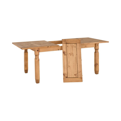 Corona Extending Dining Table in Distressed Waxed Pine