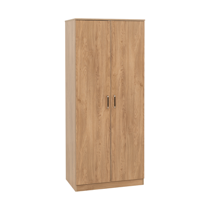 Dakota Trio Set Oak Effect Wardrobe Chest & Bedside