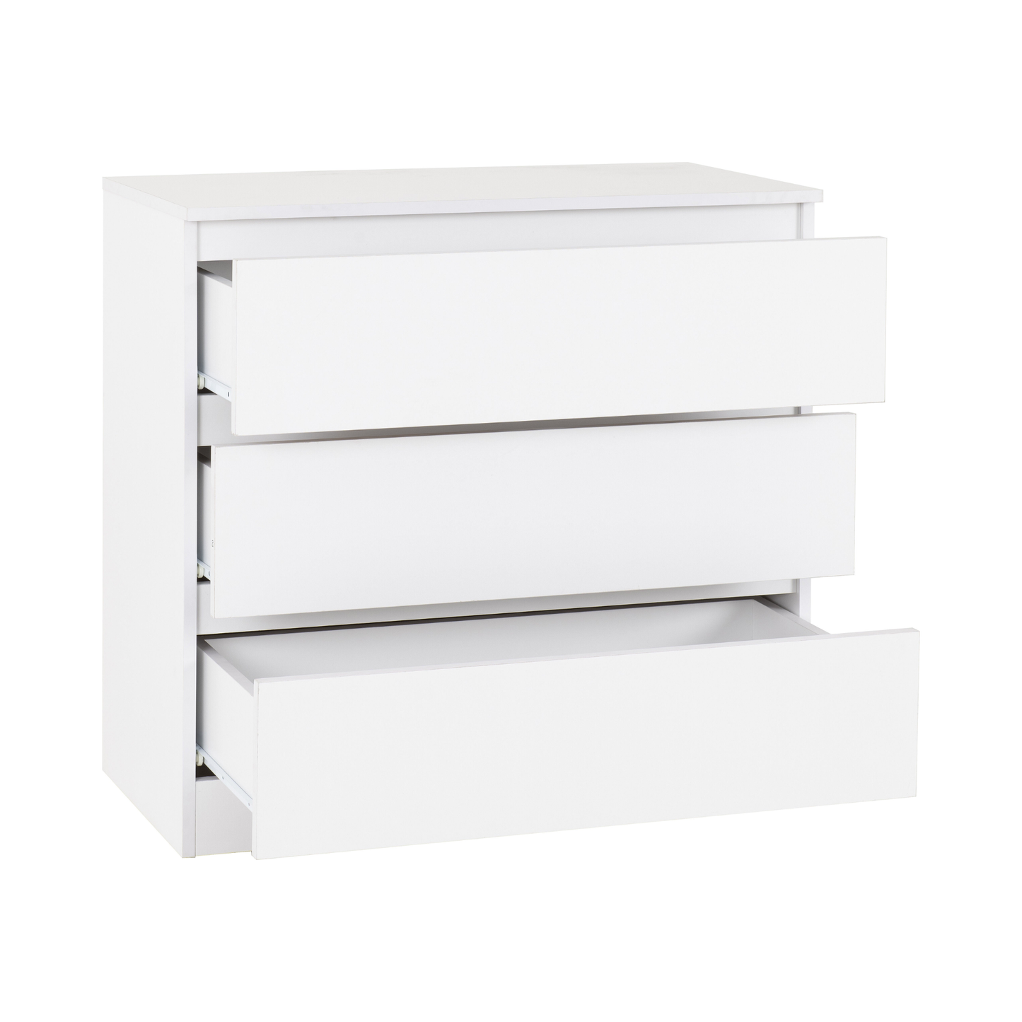 Malvern 3 Drawer Chest – White, Stylish Bedroom Storage