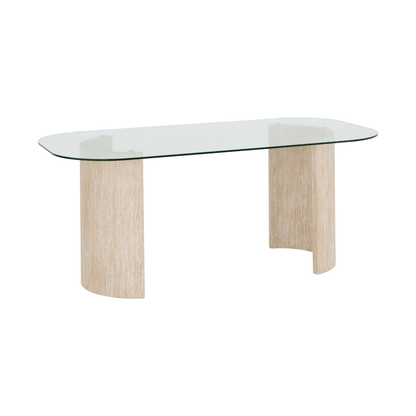 Modena & Quebec Dining Set - Cream/Grey PU (4 Chairs)