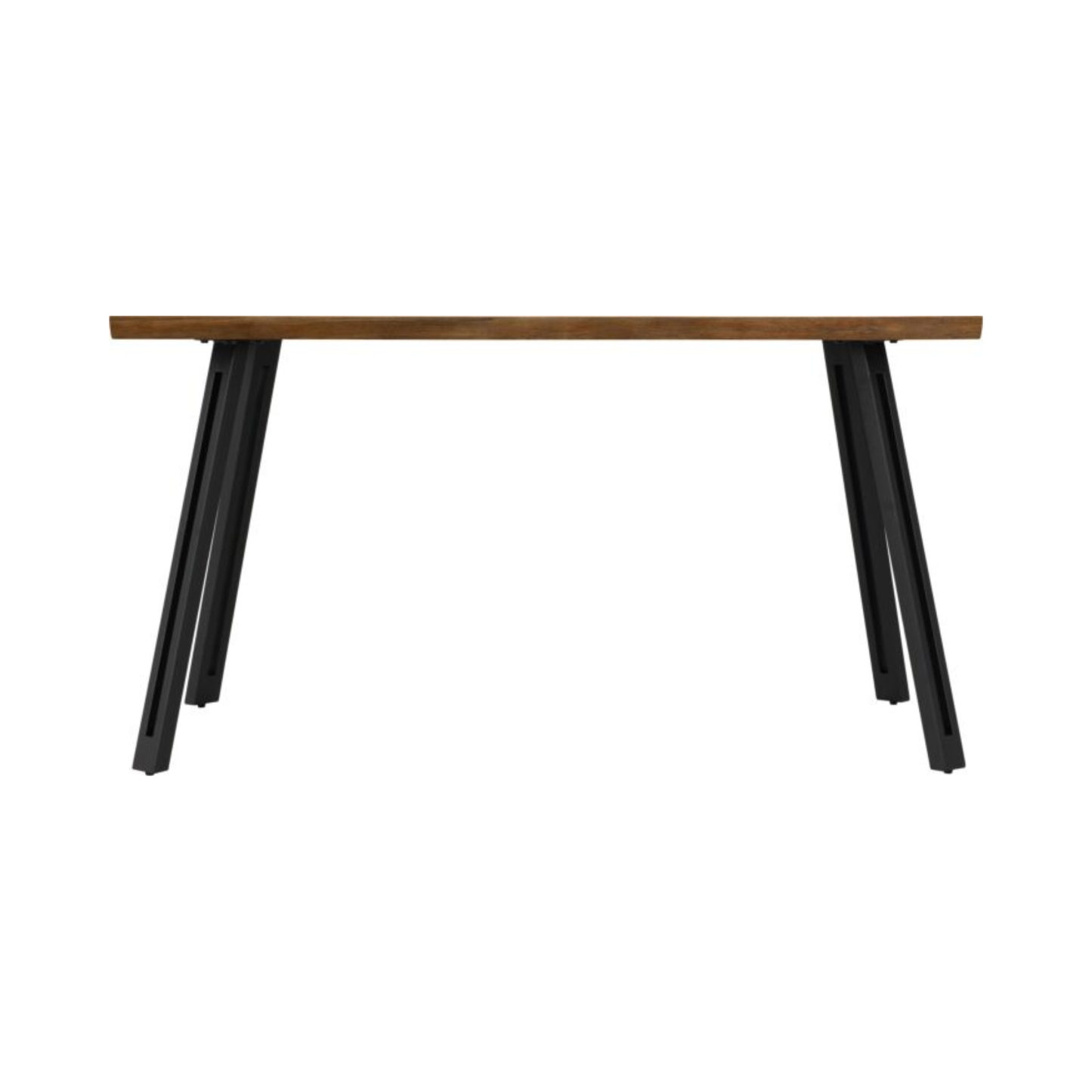 Quebec Wave Edge Dining Table in Medium Oak Effect – 140cm
