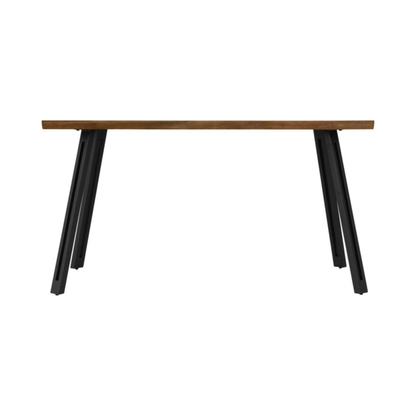 Quebec Wave Edge Dining Table in Medium Oak Effect – 140cm