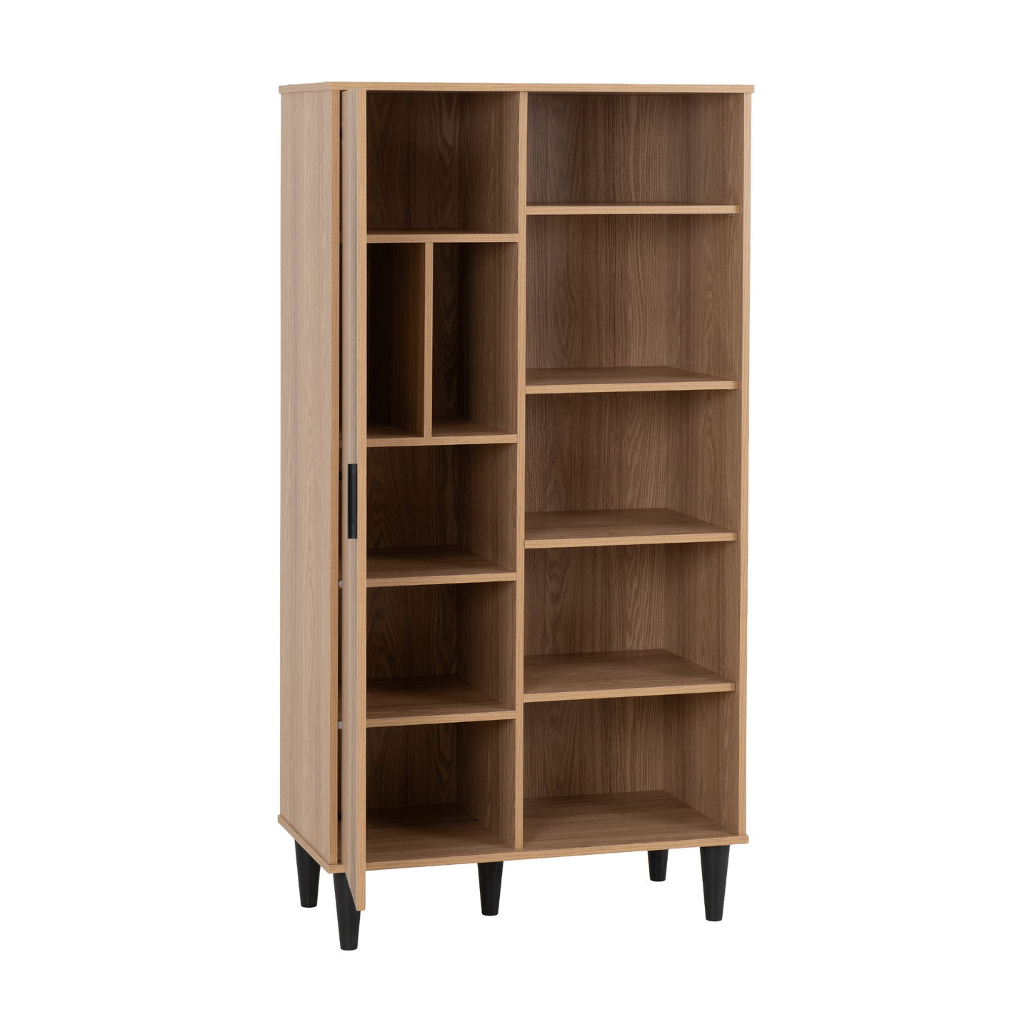 Tessa 1 Door Bookcase Unit - Natural Oak Effect