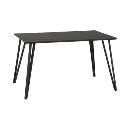 Marlow & Sheldon Dining Set - Black Marble (4 Chairs)