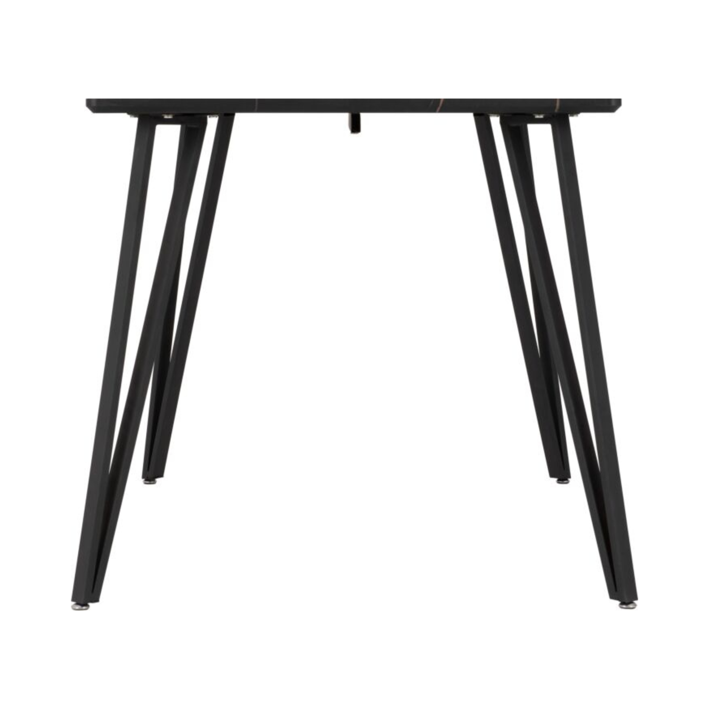 Marlow Dining Table in Black Marble Effect – 130cm